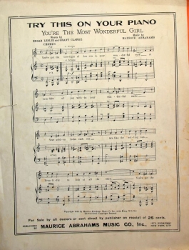 Al Jolson "He'd have to get under to fix up his Automobile" Songmap 1913 (3489)